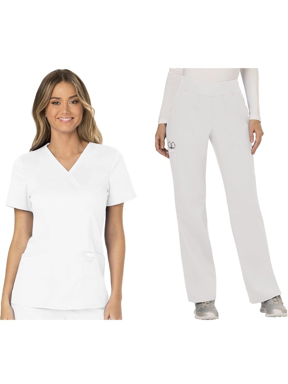 Cherokee Women’s White Straight Leg Scrub Set